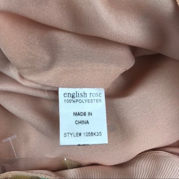 NWOT English Rose mini skirt pastel sequin lined side zip - Picture 8 of 8